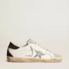 Super-Star da donna con stella argentata e tallone marrone glitterato