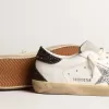 Super-Star da donna con stella argentata e tallone marrone glitterato