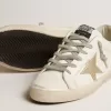 Super-Star da donna con stella dorata e tallone nero glitterato