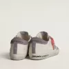 Super-Star da donna con stella glitterata argento e tallone in pelle scamosciata lilla