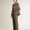 Super-Star da donna con stella glitterata grigia e linguetta sul tallone in pelle color nude
