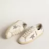 Super-Star da donna con stella in cristallo Swarovski argentato e linguetta sul tallone