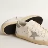 Super-Star da donna con stella in cristallo Swarovski argentato e linguetta sul tallone