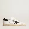 Super-Star da donna con stella in cristallo Swarovski nero e linguetta sul tallone