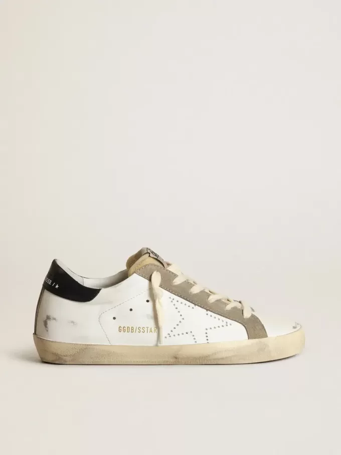Super-Star da donna con stella traforata e linguetta sul tallone blu notte