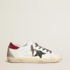 Super-Star da donna in nappa con stella glitterata e tallone in nappa rossa Super-Star da donna in nappa con stella glitterata e tallone in nappa rossa