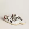 Super-Star da donna in nappa con stella glitterata e tallone in nappa rossa Super-Star da donna in nappa con stella glitterata e tallone in nappa rossa