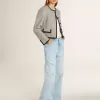Super-Star da donna in nappa nera con borchie e stella in pelle bianca