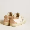 Super-Star da donna in pelle con stella in cristallo Swarovski e linguetta sul tallone