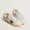Super-Star da donna in pelle nappa con stella in pelle di cavallino e tallone in camoscio Super-Star da donna in pelle nappa con stella in pelle di cavallino e tallone in camoscio