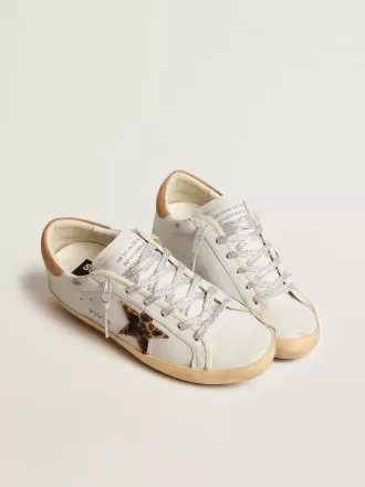 Super-Star da donna in pelle nappa con stella in pelle di cavallino e tallone in camoscio Super-Star da donna in pelle nappa con stella in pelle di cavallino e tallone in camoscio