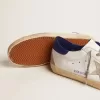Super-Star da uomo con stella in pelle scamosciata e linguetta blu sul tallone