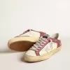 Super-Star da uomo in pelle nappa con inserti bordeaux e stella argentata