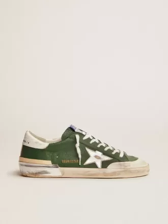 Super-Star da uomo in pelle verde e multifoxing Super-Star da uomo in pelle verde e multifoxing