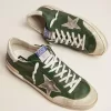 Super-Star da uomo in pelle verde e multifoxing Super-Star da uomo in pelle verde e multifoxing