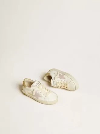 Super-Star Junior con stella in pelle lilla e tallone glitterato