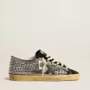 Super-Star LTD con cristalli Swarovski e stella in pelle nera Super-Star LTD con cristalli Swarovski e stella in pelle nera