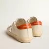 Super-Star LTD con stella in pelle argentata e linguetta sul tallone in pelle con stampa coccodrillo Super-Star LTD con stella in pelle argentata e linguetta sul tallone in pelle con stampa coccodrillo