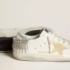 Super-Star LTD con stella in pelle scamosciata e linguetta sul tallone in pelle con cristalli Super-Star LTD con stella in pelle scamosciata e linguetta sul tallone in pelle con cristalli