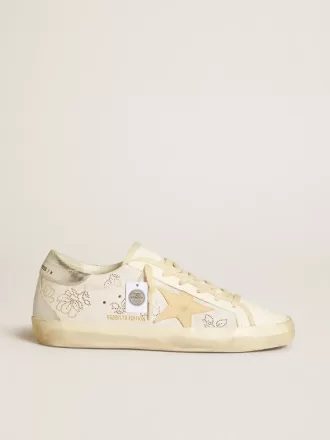 Super-Star LTD da donna con cristalli Swarovski e stella in pelle grigio fumo Super-Star LTD da donna con cristalli Swarovski e stella in pelle grigio fumo