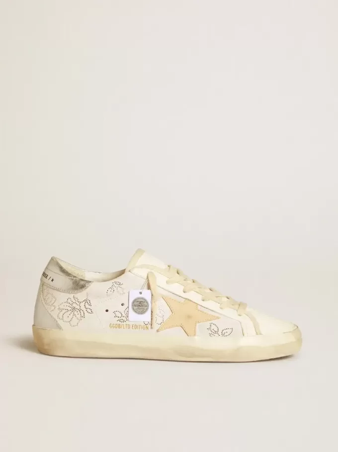 Super-Star LTD da donna con cristalli Swarovski e stella in pelle grigio fumo Super-Star LTD da donna con cristalli Swarovski e stella in pelle grigio fumo