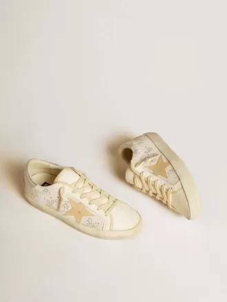 Super-Star LTD da donna con cristalli Swarovski e stella in pelle grigio fumo Super-Star LTD da donna con cristalli Swarovski e stella in pelle grigio fumo