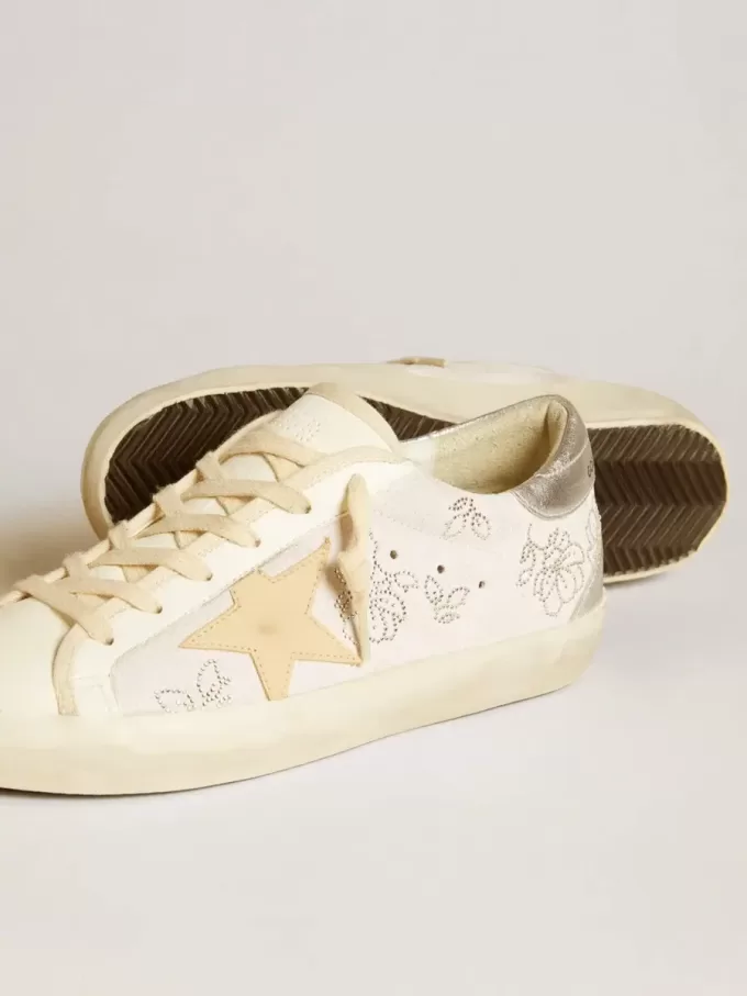 Super-Star LTD da donna con cristalli Swarovski e stella in pelle grigio fumo Super-Star LTD da donna con cristalli Swarovski e stella in pelle grigio fumo