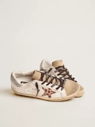 Super-Star LTD da donna con stampa leopardata e stella in cristallo Swarovski Super-Star LTD da donna con stampa leopardata e stella in cristallo Swarovski