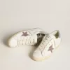 Super-Star LTD da donna con stella glitterata multicolore e linguetta in pelle scamosciata sul tallone Super-Star LTD da donna con stella glitterata multicolore e linguetta in pelle scamosciata sul tallone
