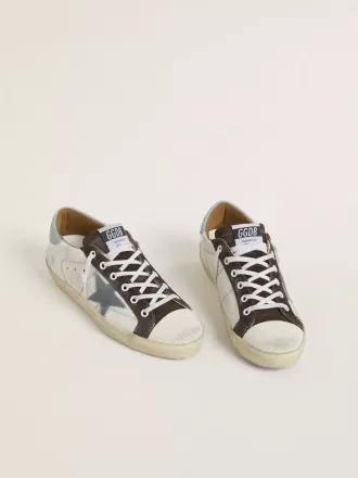 Super-Star LTD da donna con stella in pelle scamosciata azzurra e linguetta sul tallone in tela azzurra Super-Star LTD da donna con stella in pelle scamosciata azzurra e linguetta sul tallone in tela azzurra