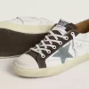 Super-Star LTD da donna con stella in pelle scamosciata azzurra e linguetta sul tallone in tela azzurra Super-Star LTD da donna con stella in pelle scamosciata azzurra e linguetta sul tallone in tela azzurra