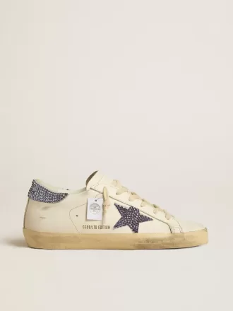 Super-Star LTD da donna con stella in pelle scamosciata e linguetta sul tallone con cristalli Swarovski Super-Star LTD da donna con stella in pelle scamosciata e linguetta sul tallone con cristalli Swarovski