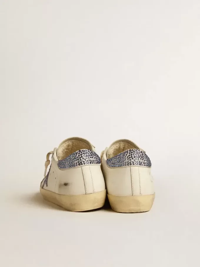 Super-Star LTD da donna con stella in pelle scamosciata e linguetta sul tallone con cristalli Swarovski Super-Star LTD da donna con stella in pelle scamosciata e linguetta sul tallone con cristalli Swarovski