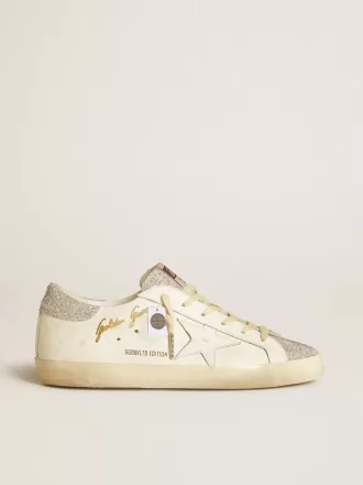 Super-Star LTD da donna in pelle bianca con inserti in microcristalli Swarovski Super-Star LTD da donna in pelle bianca con inserti in microcristalli Swarovski