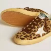 Super-Star LTD da donna in pelle di cavallino con stampa leopardata, stella in pelle e linguetta sul tallone Super-Star LTD da donna in pelle di cavallino con stampa leopardata, stella in pelle e linguetta sul tallone