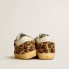 Super-Star LTD da donna in pelle di cavallino con stampa leopardata, stella in pelle e linguetta sul tallone Super-Star LTD da donna in pelle di cavallino con stampa leopardata, stella in pelle e linguetta sul tallone