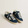 Super-Star LTD da donna in pelle scamosciata blu con stella bianca