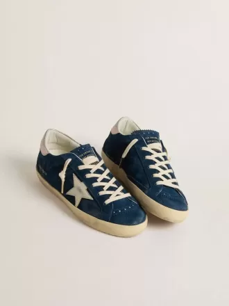 Super-Star LTD da donna in pelle scamosciata blu con stella bianca