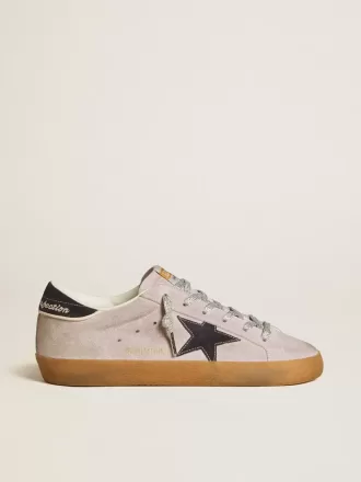 Super-Star LTD da donna in pelle scamosciata lilla con stella e linguetta sul tallone in pelle scamosciata blu notte