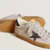 Super-Star LTD da donna in pelle scamosciata lilla con stella e linguetta sul tallone in pelle scamosciata blu notte