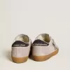Super-Star LTD da donna in pelle scamosciata lilla con stella e linguetta sul tallone in pelle scamosciata blu notte