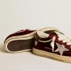 Super-Star LTD da donna in velluto con stella e tallone in pelle metallizzata