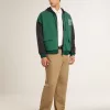 Super-Star LTD da uomo con stella e linguetta sul tallone in nabuk verde militare Super-Star LTD da uomo con stella e linguetta sul tallone in nabuk verde militare