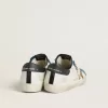 Super-Star LTD da uomo con stella in pelle color tabacco con stampa cocco e linguetta sul tallone in pelle nera Super-Star LTD da uomo con stella in pelle color tabacco con stampa cocco e linguetta sul tallone in pelle nera