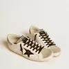 Super-Star LTD da uomo con stella in pelle nera con stampa cocco e inserti in pelle scamosciata Super-Star LTD da uomo con stella in pelle nera con stampa cocco e inserti in pelle scamosciata