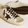 Super-Star LTD da uomo con stella in pelle nera con stampa cocco e inserti in pelle scamosciata Super-Star LTD da uomo con stella in pelle nera con stampa cocco e inserti in pelle scamosciata