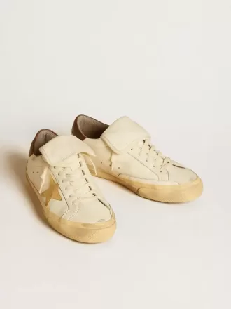 Super-Star LTD da uomo in nappa con stella in pelle scamosciata e linguetta marrone sul tallone Super-Star LTD da uomo in nappa con stella in pelle scamosciata e linguetta marrone sul tallone
