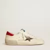 Super-Star LTD da uomo in nappa con stella metallica e linguetta sul tallone in nabuk Super-Star LTD da uomo in nappa con stella metallica e linguetta sul tallone in nabuk