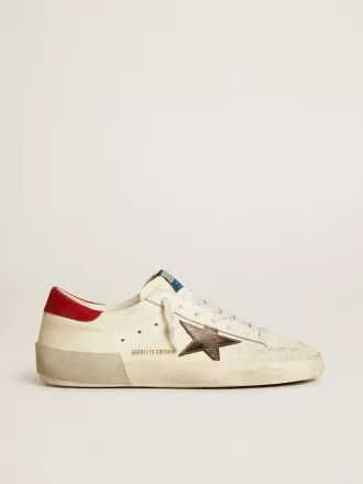 Super-Star LTD da uomo in nappa con stella metallica e linguetta sul tallone in nabuk Super-Star LTD da uomo in nappa con stella metallica e linguetta sul tallone in nabuk