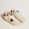Super-Star LTD da uomo in nappa con stella metallica e linguetta sul tallone in nabuk Super-Star LTD da uomo in nappa con stella metallica e linguetta sul tallone in nabuk